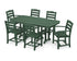 POLYWOOD La Casa Café 7-Piece Dining Set in Green