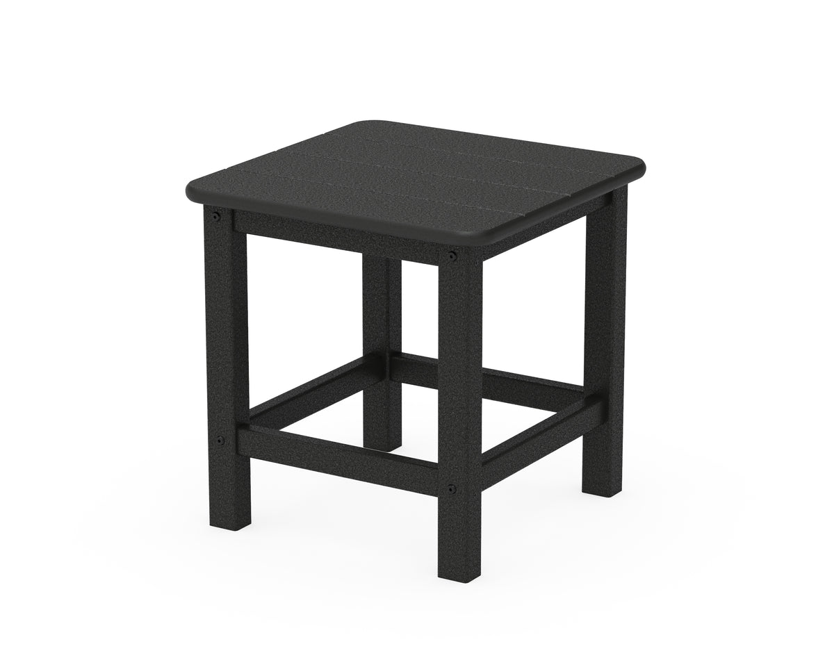 POLYWOOD Seashell 18" Side Table in Black