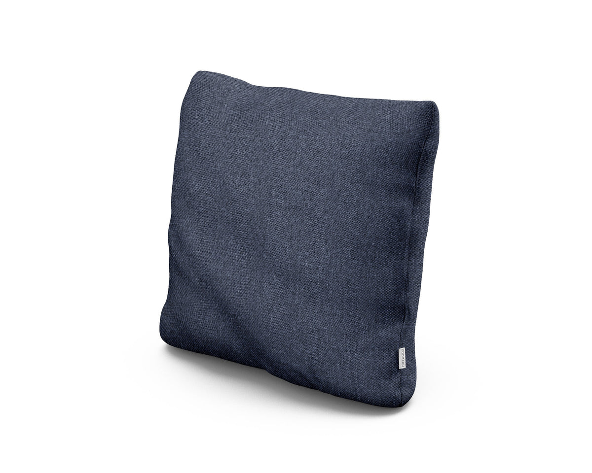 POLYWOOD 18" Outdoor Throw Pillow in Stone Blue