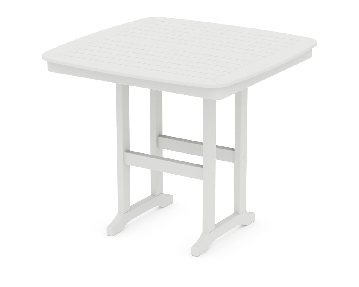 POLYWOOD Nautical 44" Counter Table in Vintage White