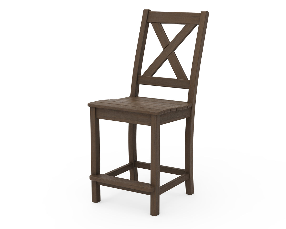 POLYWOOD Braxton Counter Side Chair in Kona