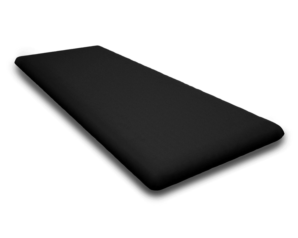 POLYWOOD Bench Seat Cushion - 17.5"D x 45.5"W x 2.5"H in Canvas Black