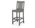 POLYWOOD Oxford Bar Side Chair in Slate Grey