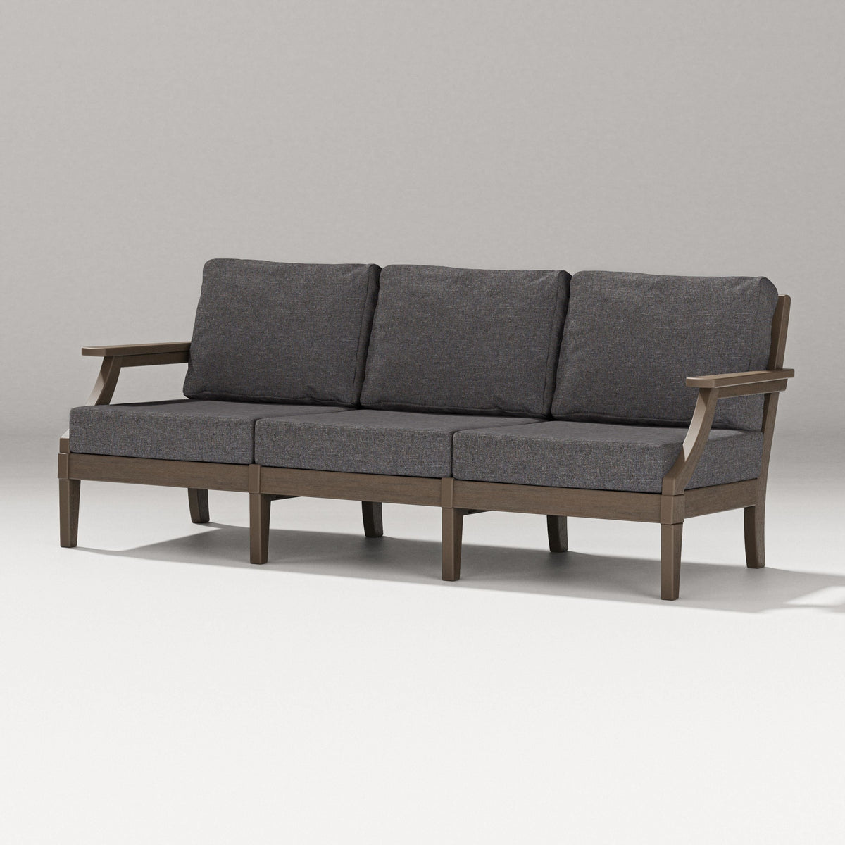 POLYWOOD Estate Sofa in Kona / Ash Charcoal