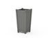POLYWOOD Vineyard Tapered Square Planter Box in Slate Grey