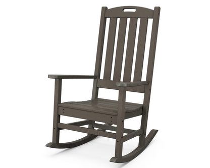 POLYWOOD Nautical Porch Rocking Chair in Vintage Coffee
