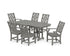 POLYWOOD Wovendale 7-Piece Dining Set in Slate Grey