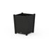 POLYWOOD Nautical Large Tapered Square Short Planter Box in Black