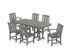 POLYWOOD Mission 7-Piece Dining Set in Slate Grey