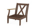 POLYWOOD Braxton Modular Left Arm Chair Frame in Mahogany / Natural