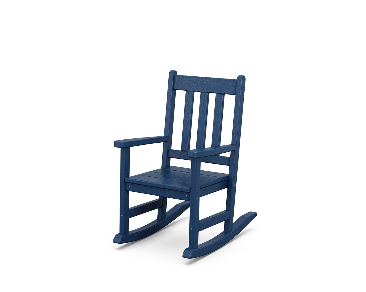 POLYWOOD Kids Vineyard Rocking Chair in Navy