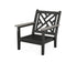 POLYWOOD Chippendale Deep Seating Chair Frame in Black / Driftwood