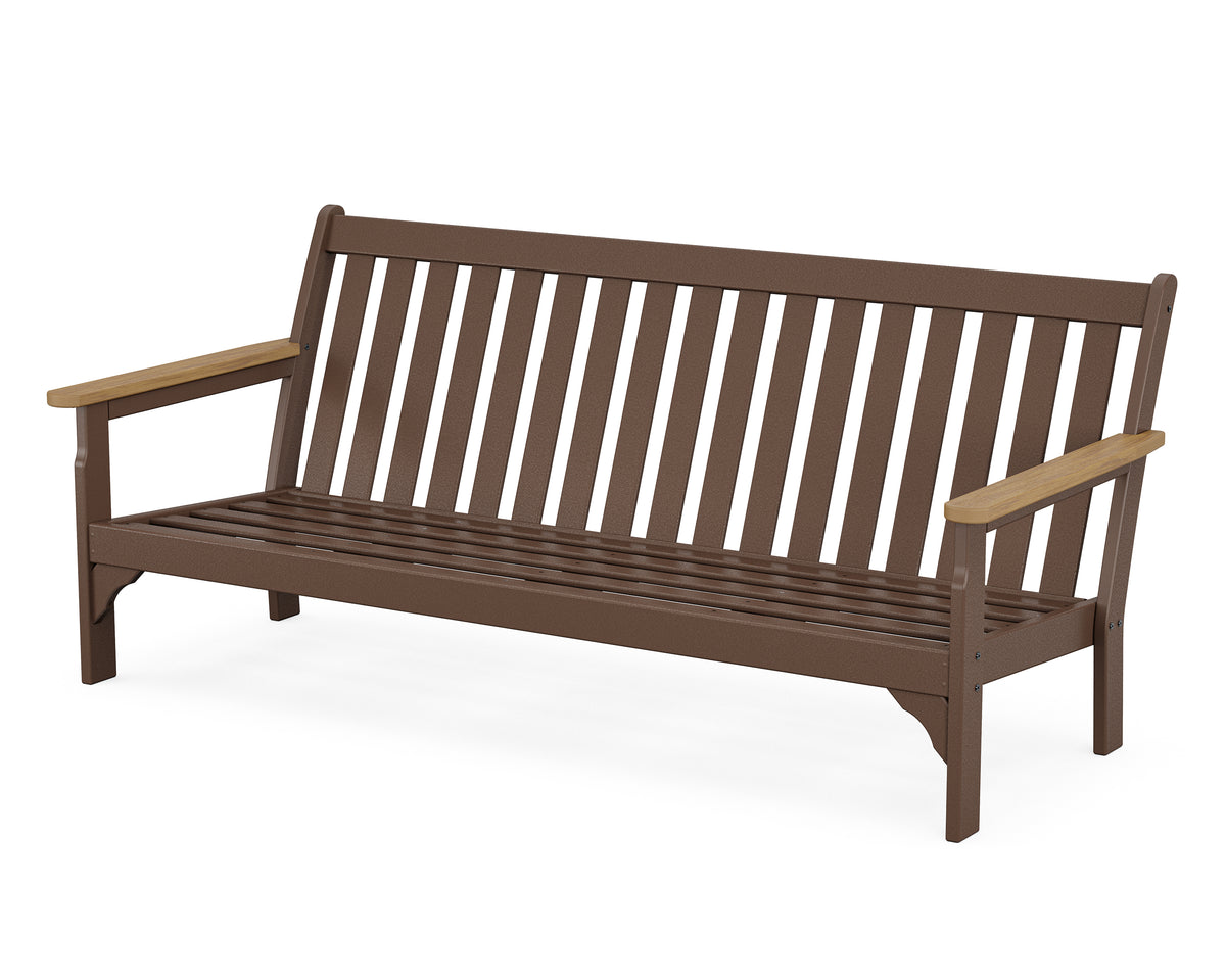 POLYWOOD Vineyard Sofa Frame in Mahogany / Natural
