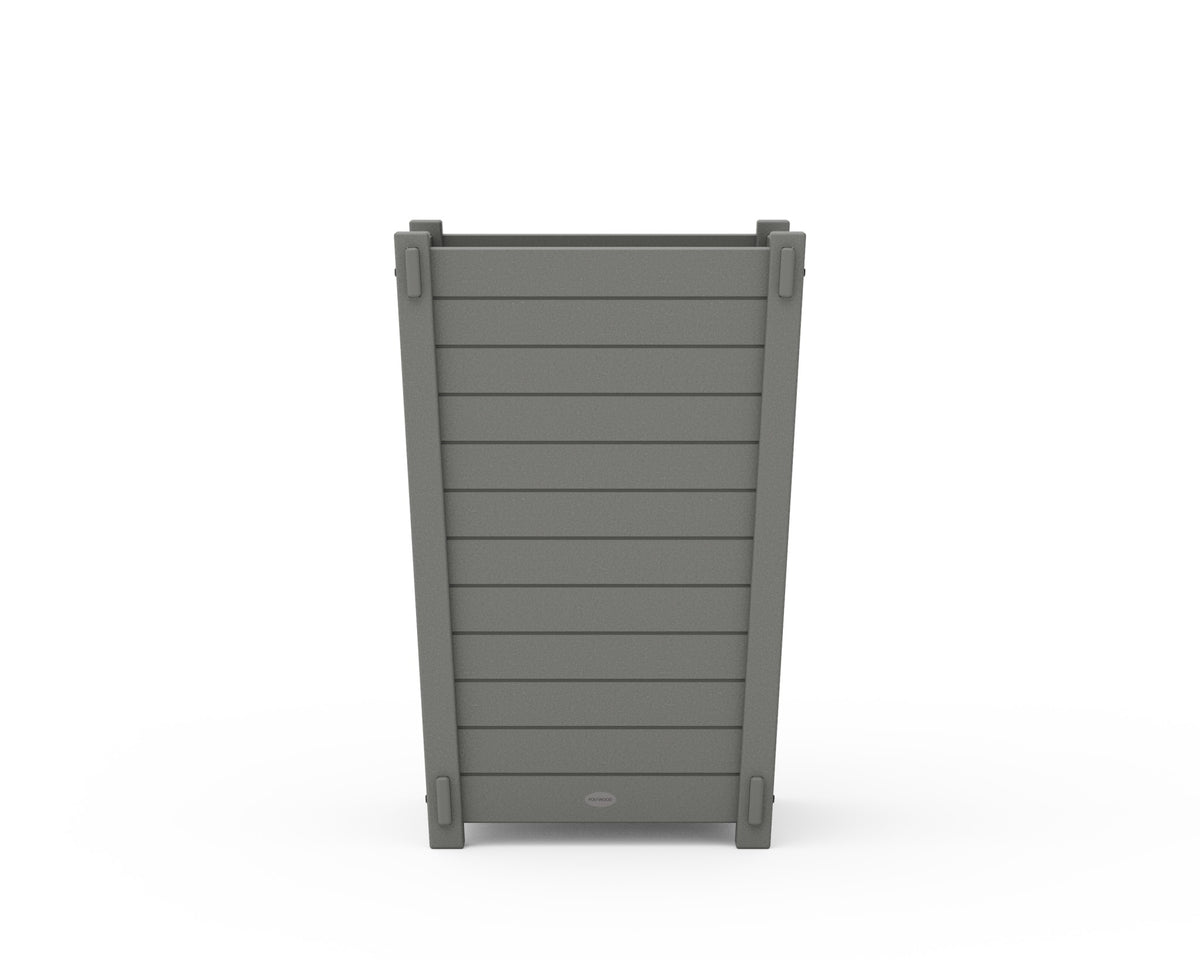 POLYWOOD Nautical Large Tapered Square Planter Box angle view