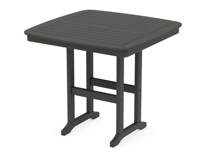 POLYWOOD Nautical 44" Counter Table in Vintage Coffee