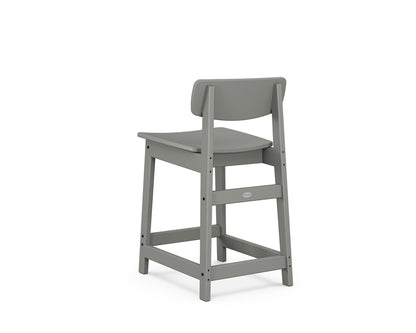 POLYWOOD Modern Studio Urban Lowback Counter Chair angle view