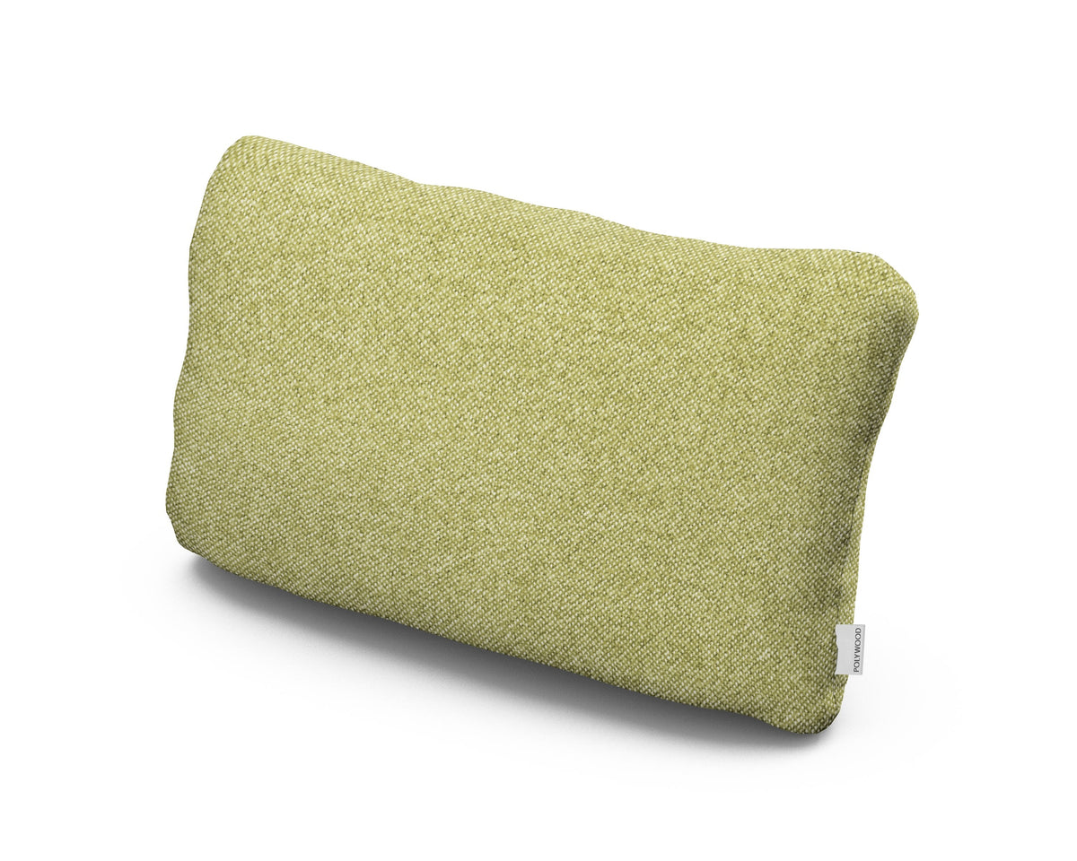 POLYWOOD Outdoor Lumbar Pillow in Chartreuse Boucle