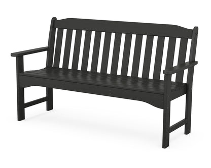 POLYWOOD Country Living 60" Garden Bench in Black