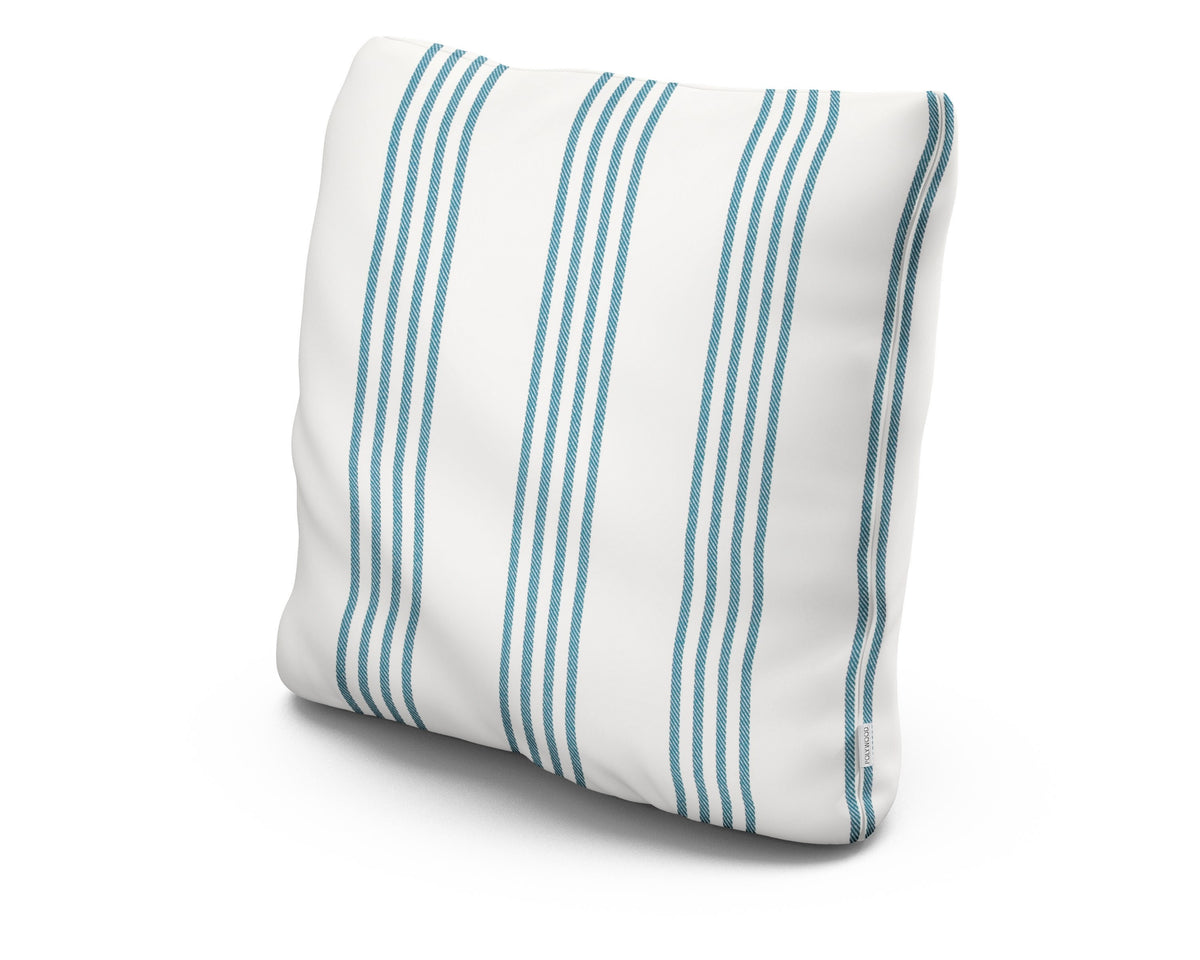 POLYWOOD 20" Outdoor Throw Pillow in Shade Lagoon