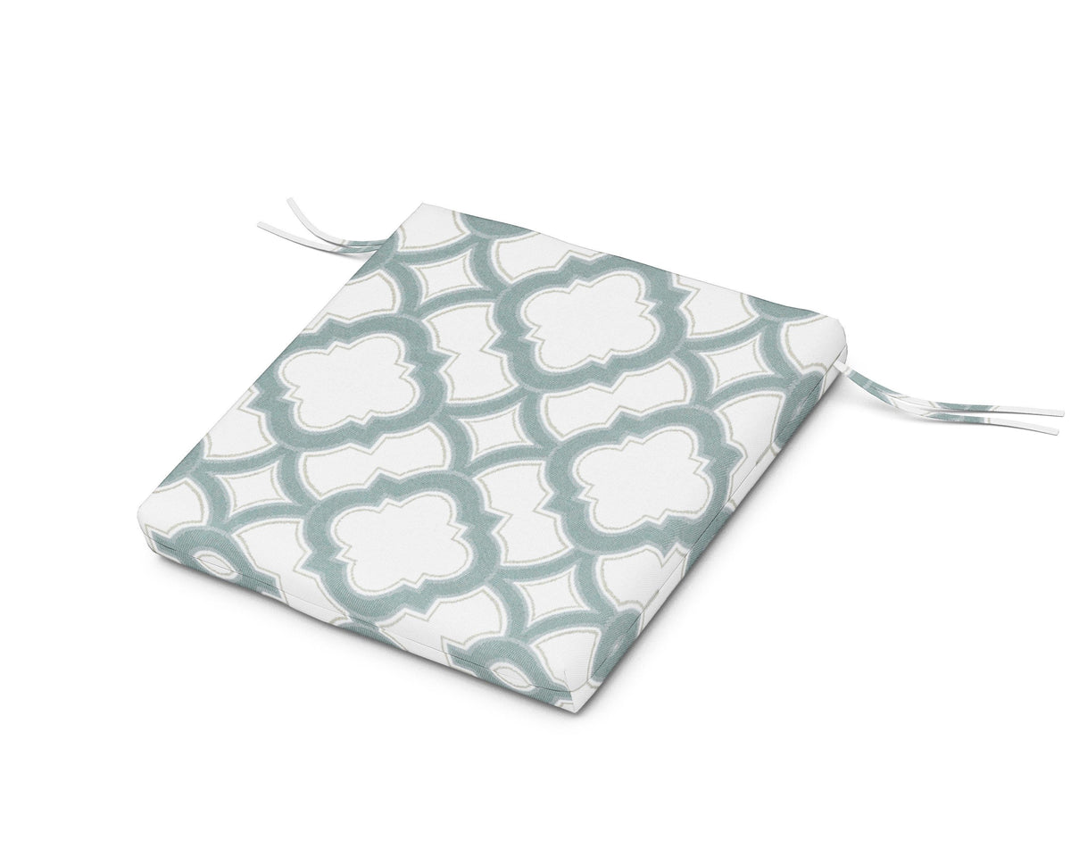 POLYWOOD AL300 Seat Pad in Trellis Glacier Spa