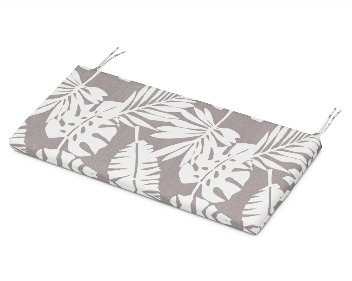 POLYWOOD 48" Bench Seat Cushion in Leaf Grey Mist