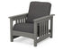 POLYWOOD Club Mission Chair in Slate Grey / Ash Charcoal