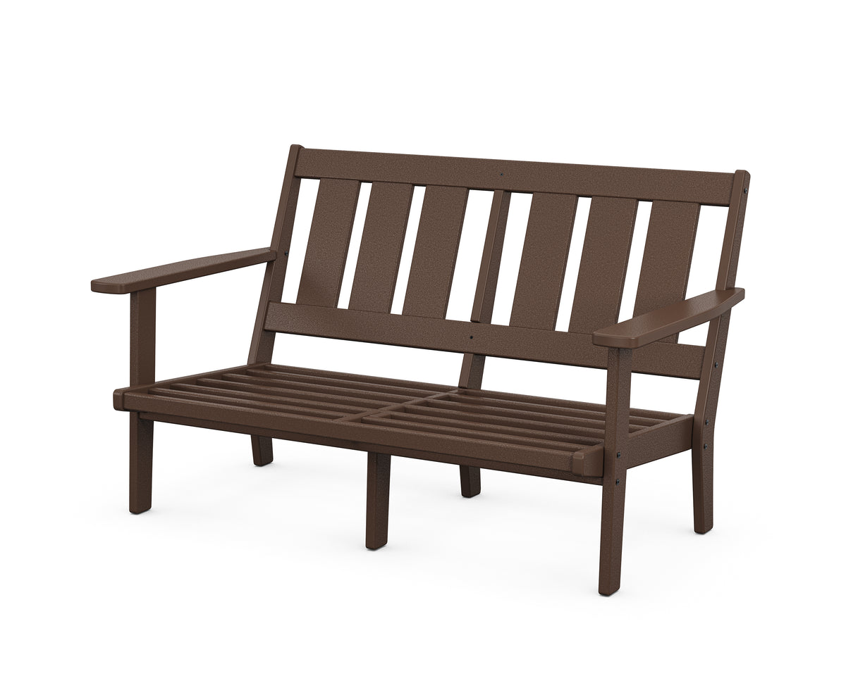 POLYWOOD Oxford Deep Seating Loveseat Frame in Mahogany