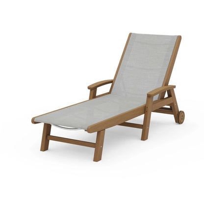 POLYWOOD Coastal Chaise with Wheels