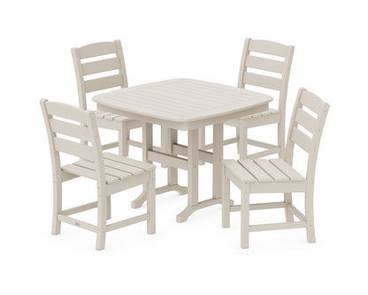 POLYWOOD Lakeside 5-Piece Side Chair Dining Set in Sand