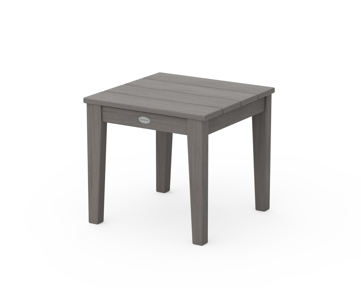 POLYWOOD Newport 18" End Table in Driftwood