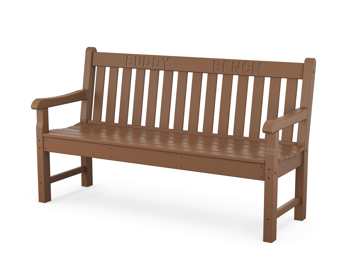 POLYWOOD 60" Buddy Bench in Teak