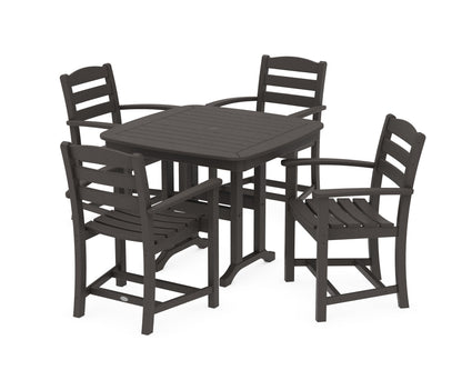 POLYWOOD La Casa Café 5-Piece Dining Set in Vintage Coffee