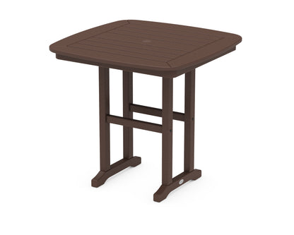 POLYWOOD Nautical 31" Dining Table in Mahogany