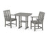 POLYWOOD Mission 3-Piece Dining Set in Slate Grey