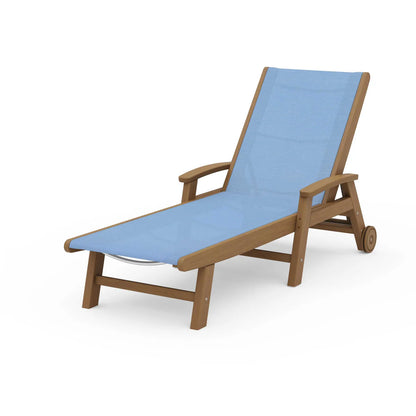 POLYWOOD Coastal Chaise with Wheels