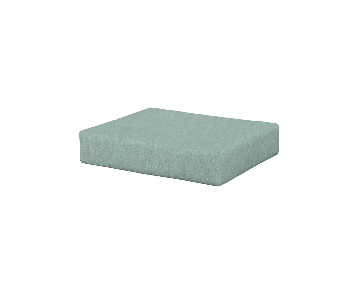 POLYWOOD Acadia Ottoman Cushion in Glacier Spa