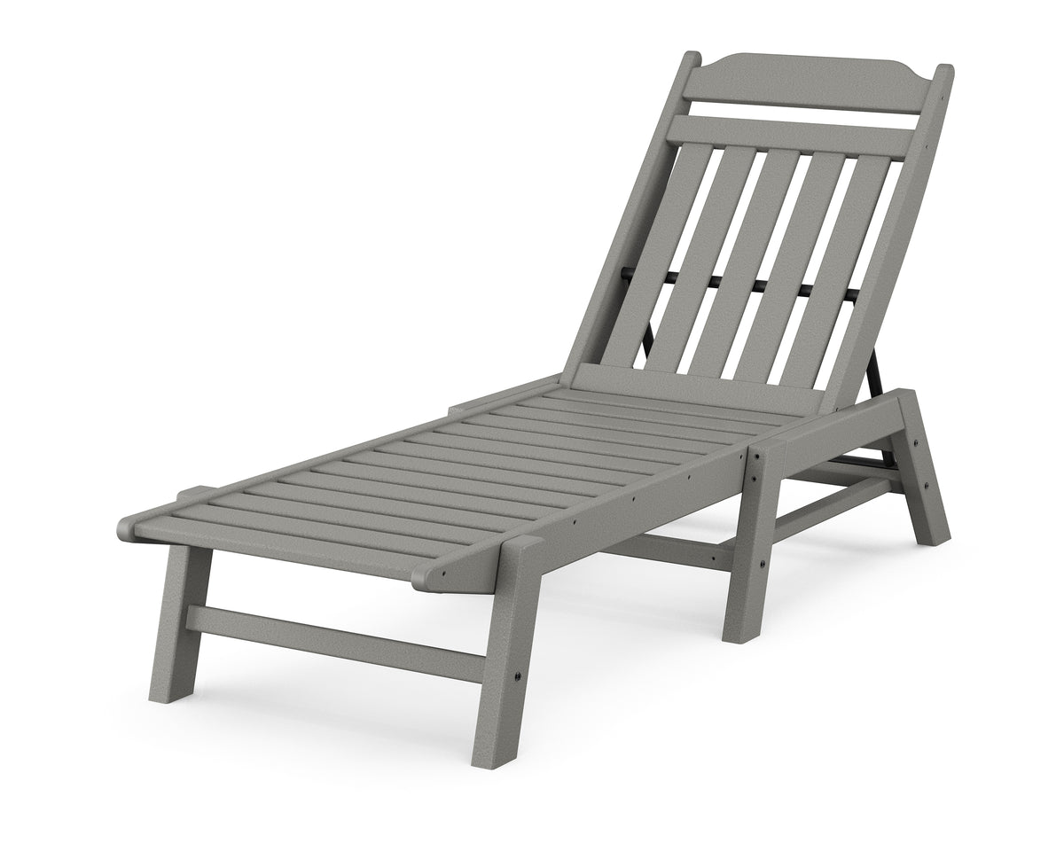 POLYWOOD Cottage Chaise in Slate Grey