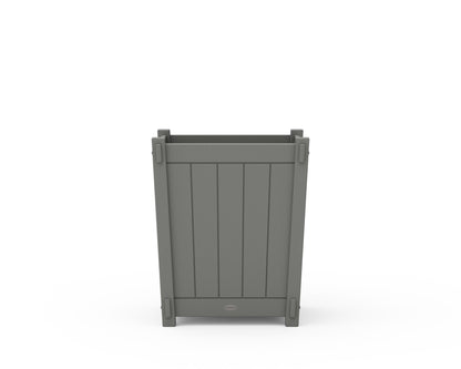 POLYWOOD Vineyard Large Tapered Square Short Planter Box angle view