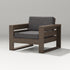 POLYWOOD Latitude Lounge Chair in Kona / Ash Charcoal