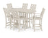 POLYWOOD Country Living Wovendale Arm Chair 7-Piece Bar Set in Sand