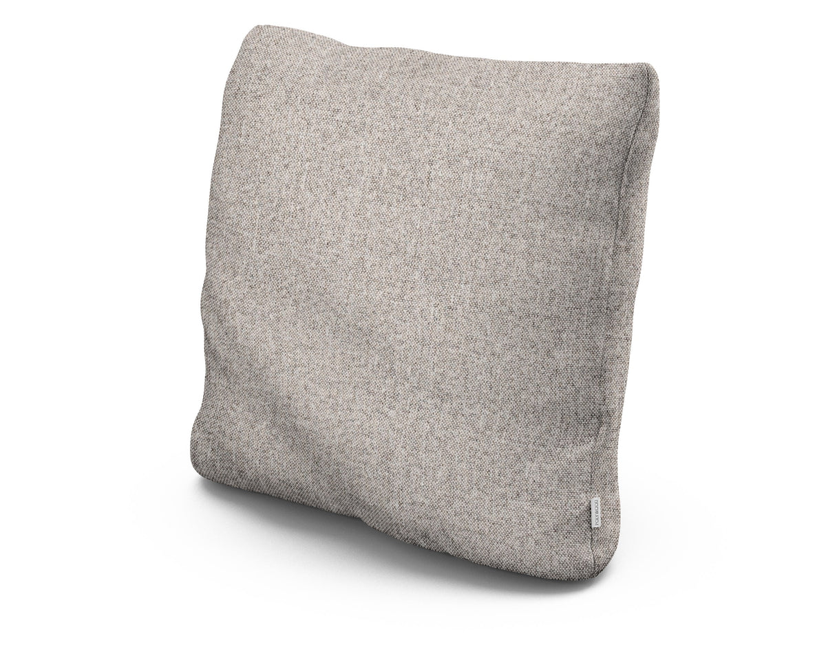 POLYWOOD 22" Outdoor Throw Pillow in Weathered Tweed