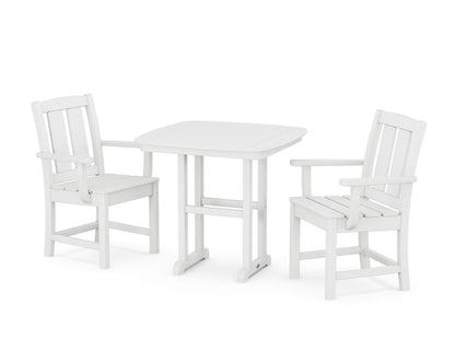 POLYWOOD Mission 3-Piece Dining Set in White