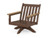 POLYWOOD Vineyard Deep Seating Swivel Chair Frame in Mahogany / Natural