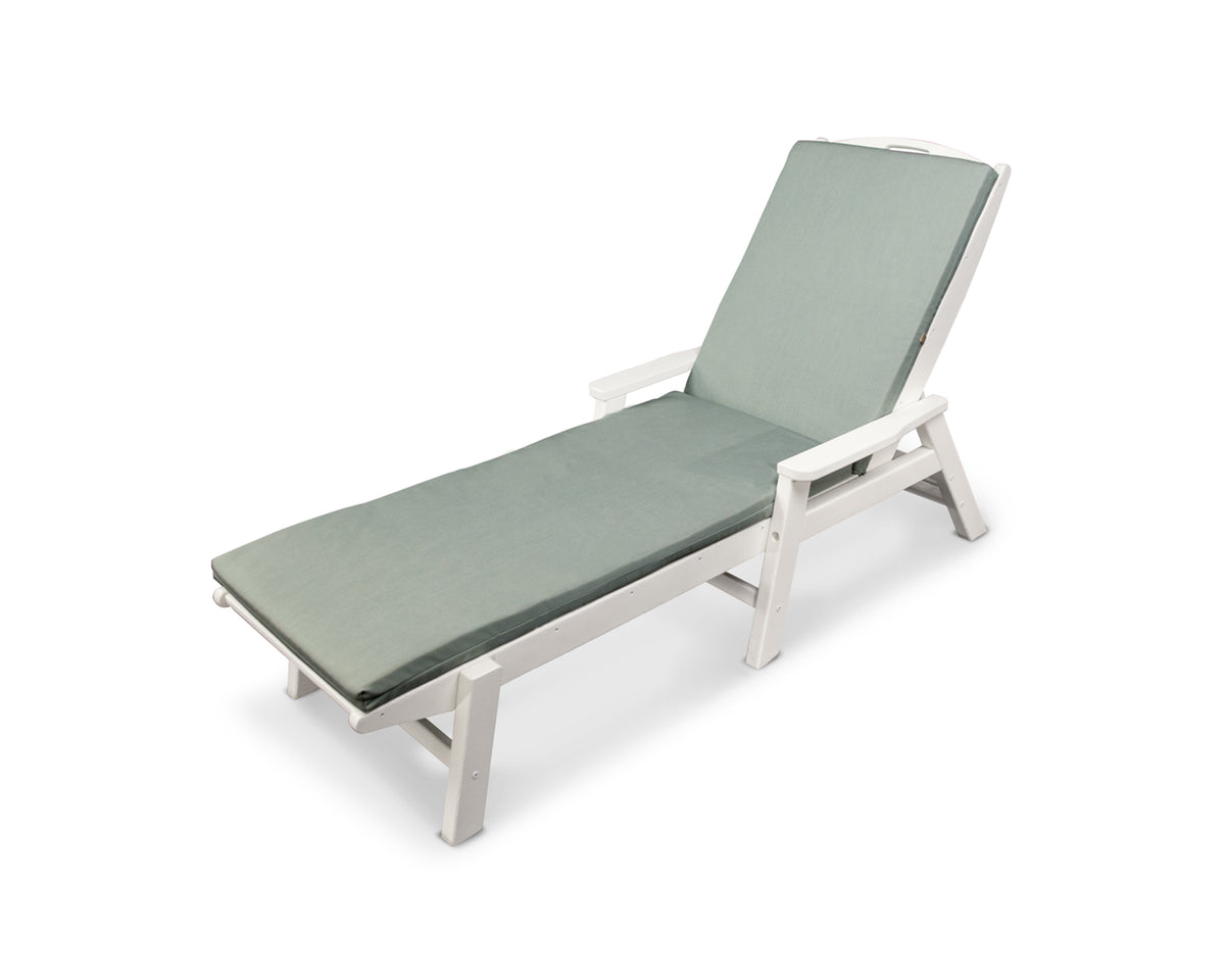 POLYWOOD Ateeva 74" x 22" Outdoor Chaise Lounge Cushion in Spa