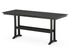 POLYWOOD Farmhouse Trestle 38" x 96" Bar Table in Black