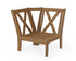 POLYWOOD Braxton Modular Corner Chair Frame in Natural