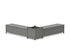 POLYWOOD 60" Vineyard L-Shaped Planter Storage Bench Set - Large in Slate Grey