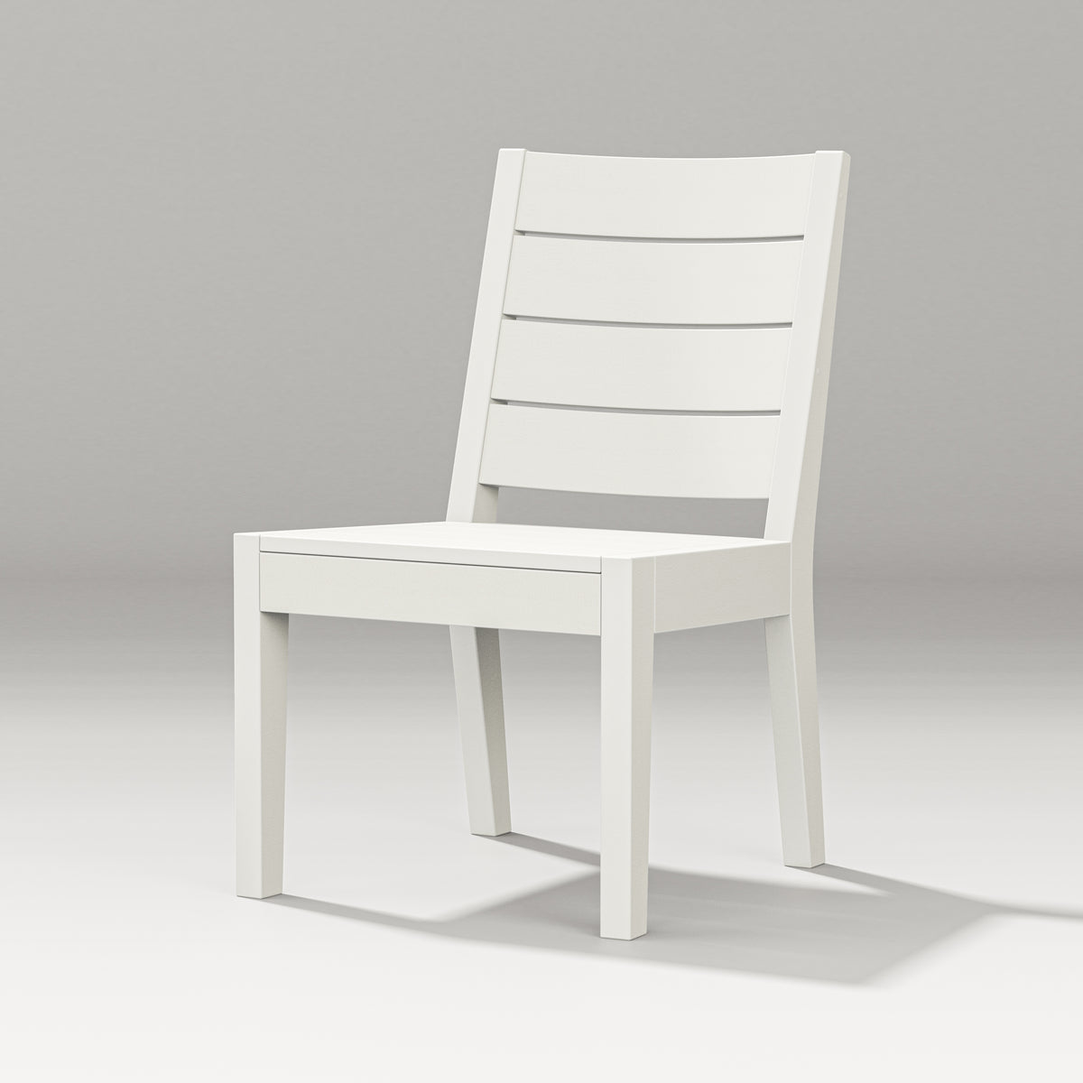 POLYWOOD Latitude Dining Side Chair in Vintage White
