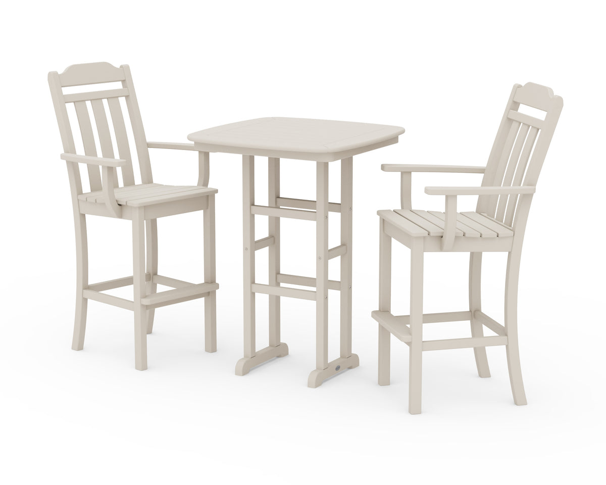 POLYWOOD Cottage 3-Piece Bar Set in Sand