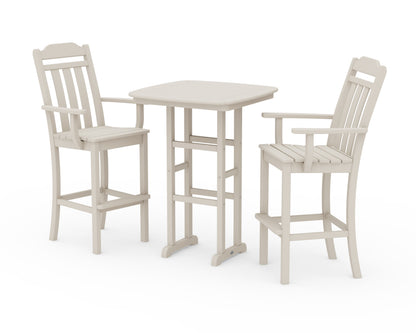 POLYWOOD Cottage 3-Piece Bar Set in Sand